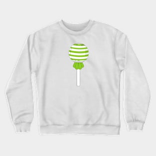 Lime green stripe lollipop Crewneck Sweatshirt